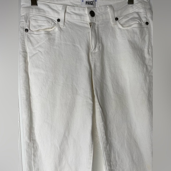 PAIGE Kylie Cropped Women's White Skinny Jeans - Picture 4 of 9